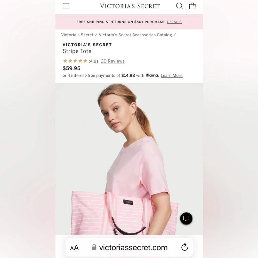 Pink VS Bag - Picture 2 of 5